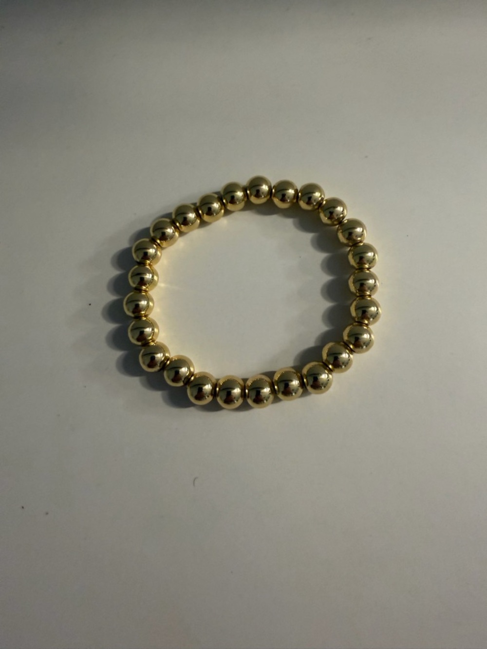 Gold Beaded Stretch Bracelet - Women Jewelry
